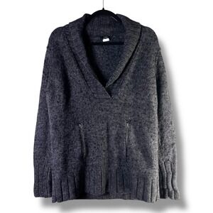 J Crew Womens Sz XL Shawl Collar Sweater Quiet Luxury Wool Mohair Blend Office